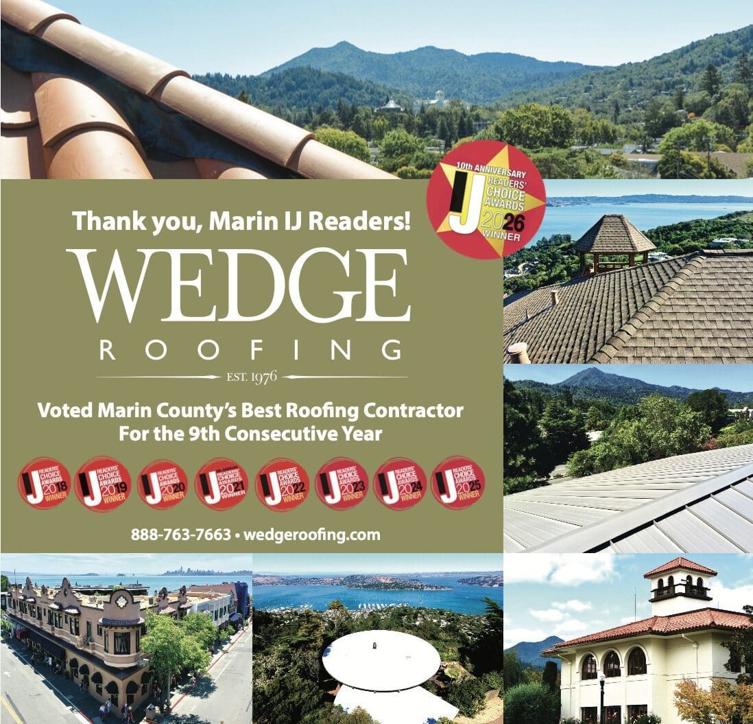 Best Marin County Roofing Contractor Award